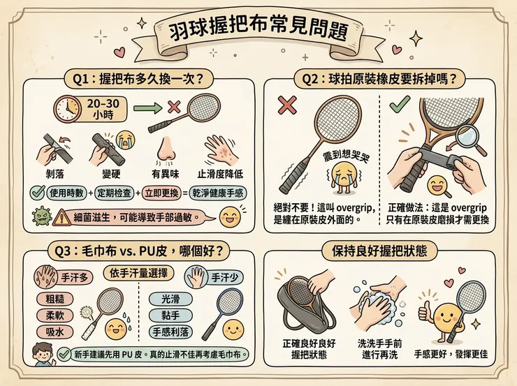羽球握把布常見問題FAQ