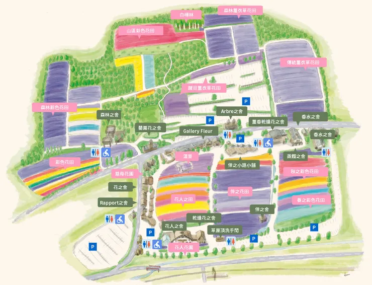 富田農場地圖【資料來源:富田農場官網】