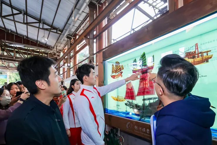 運動員通過導賞了解澳門造船歷史及文化