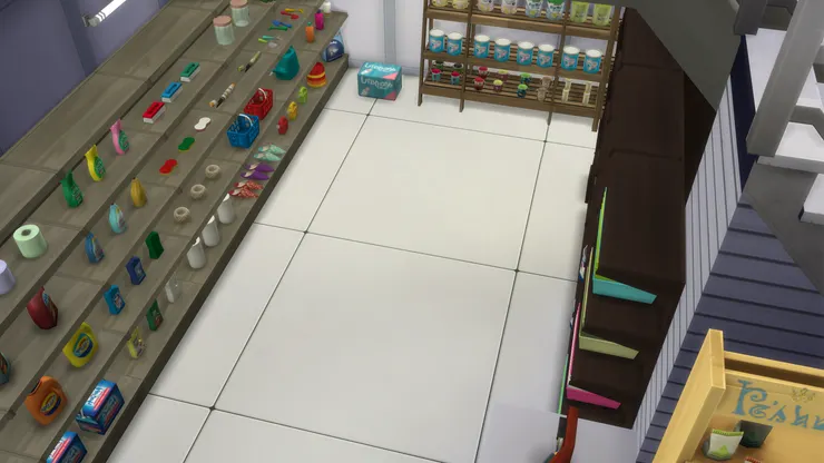 走道看起來很寬闊，但多了人和購物車便是另一回事。