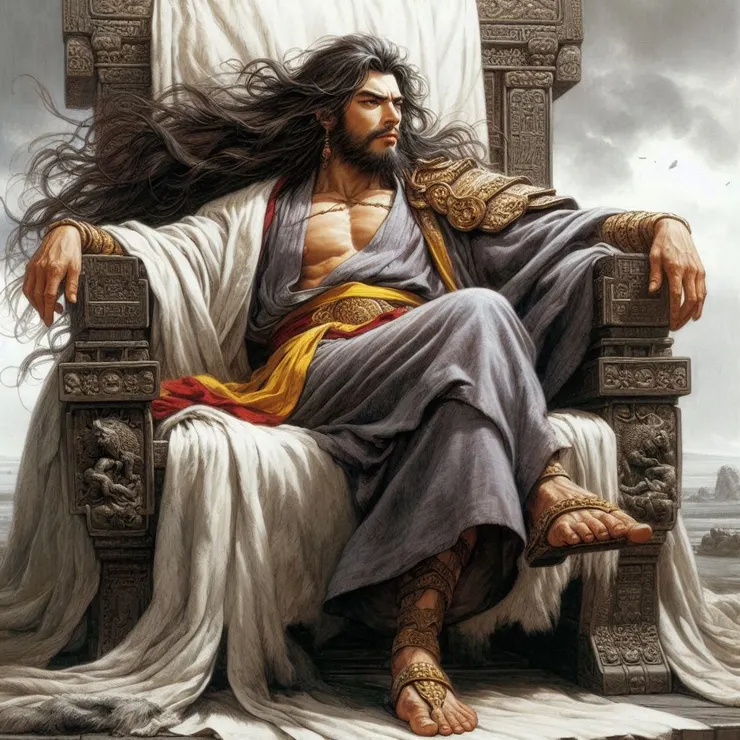 AI示意圖 : 縱有再多的豐功偉業，都抵不過對愛妃的虧欠~