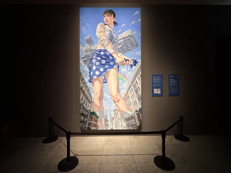 展覽裡的巨大靜香作品