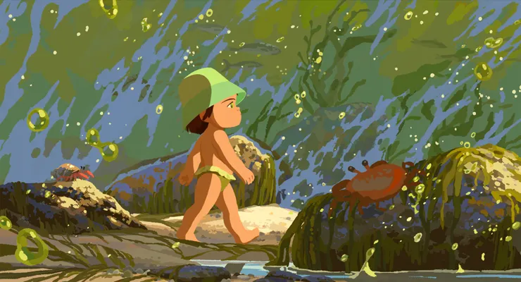 全片畫面輕盈多彩，看得很心曠神怡