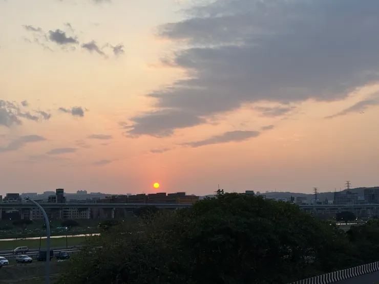 2026/02/19 運動時看夕陽