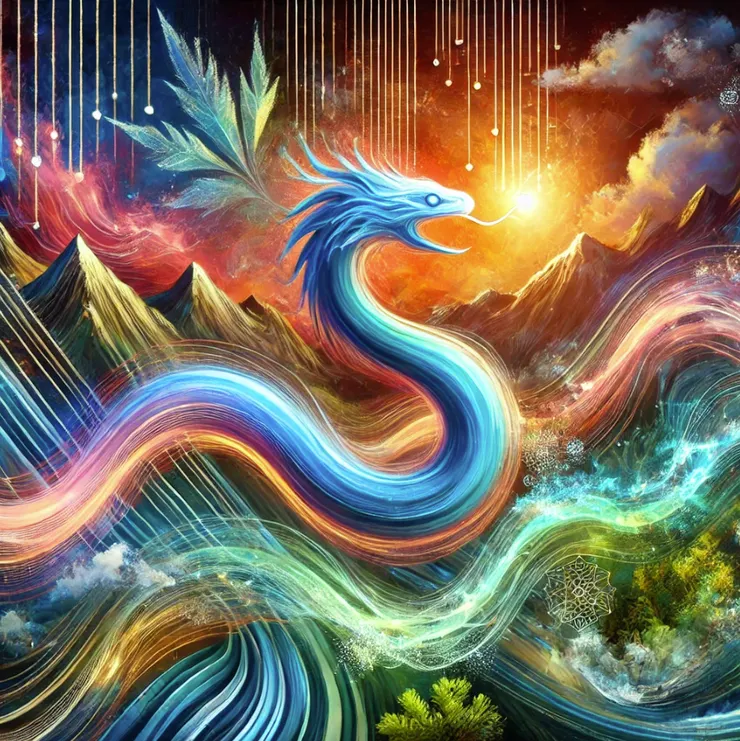 DALL·E畫的「非龍在天」