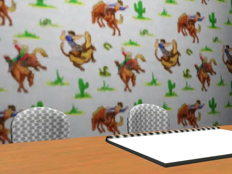 壁紙的圖案是很可愛的馬。