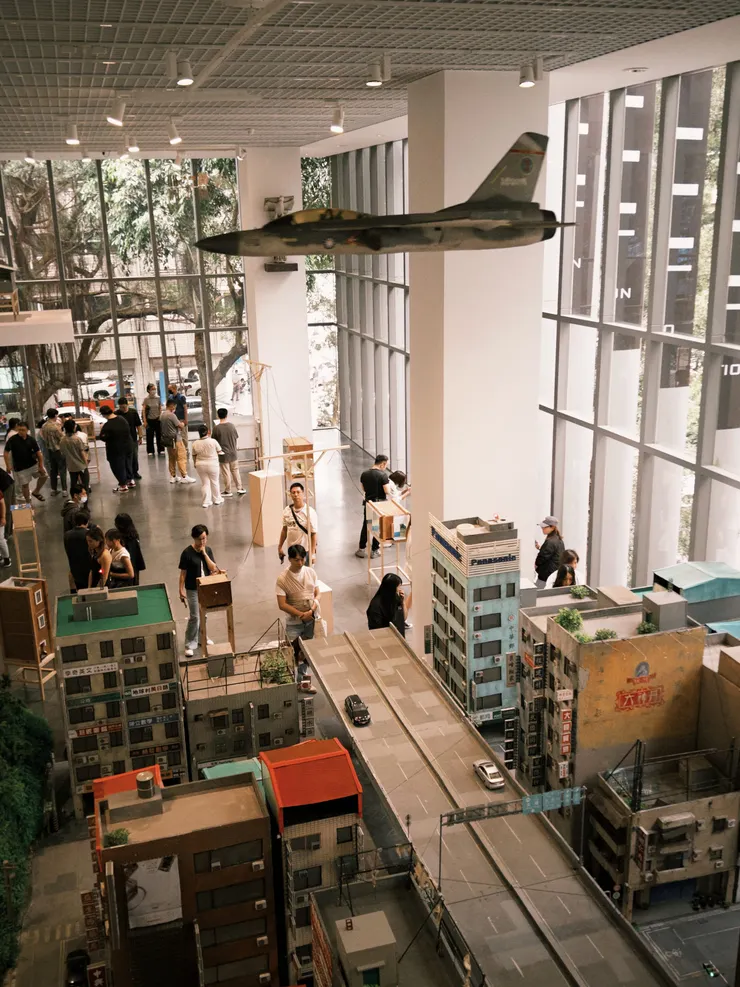 三樓往下看的二樓城市模型