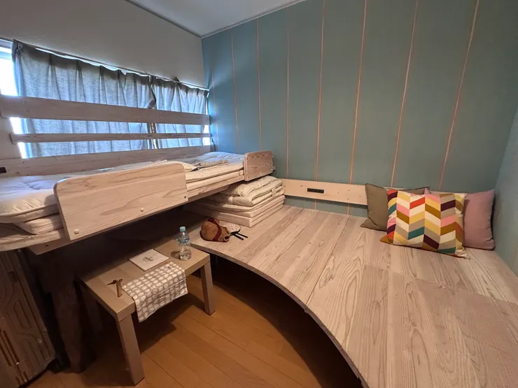 我們訂的四人房，但如果真的住四人，應該會擠爆。