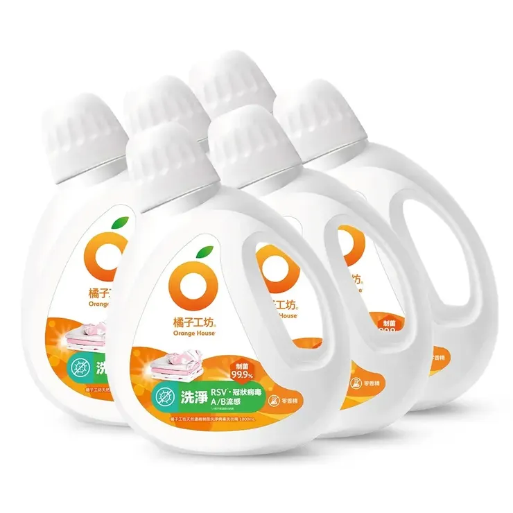 5️⃣ [橘子工坊] 天然無香精制菌洗衣精-洗淨病毒升級版