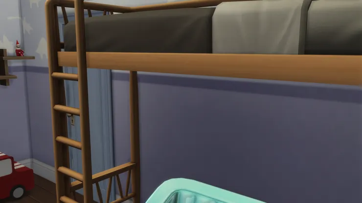 高架床能節省很多空間(我媽很喜歡)。