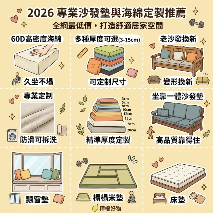 2026沙發海綿墊推薦