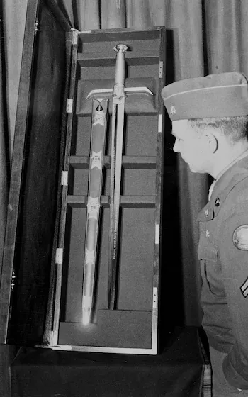 艾森豪總統擁有的其中一把劍,被川普政府的官員列在用來當作外交禮物贈送的候選名單之一 圖片來源:Smith Archive / Alamy Stock Photo