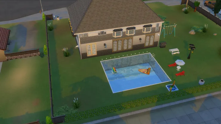 看到這麼大的泳池真是透心涼！