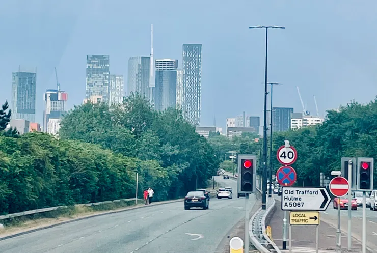 曼徹斯特丁斯蓋特廣場 (Deansgate Square)天際線。