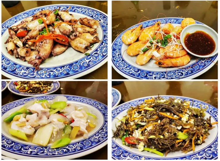 中午來到澳底最有名的黑白毛大啖現撈海鮮(休息一下)