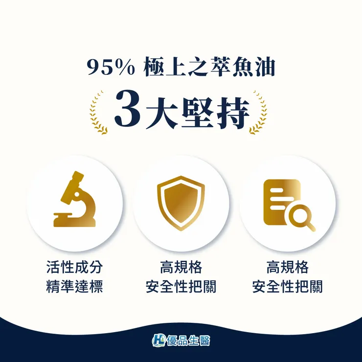 95%極上之萃三大堅持