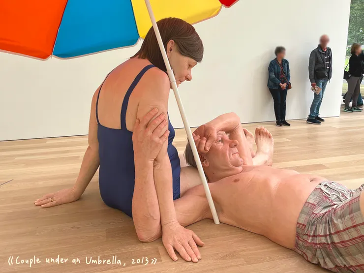 Ron Mueck《Couple under an Umbrella, 2013》