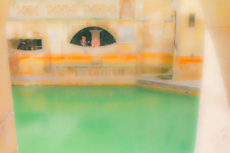 巴斯羅馬浴池遺跡一景