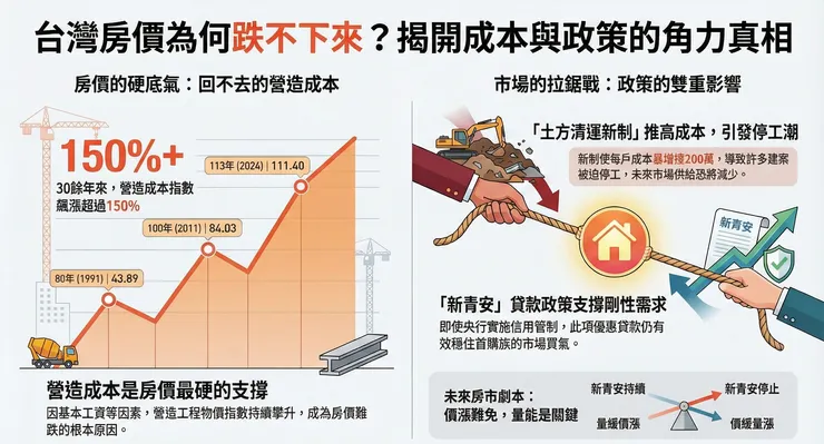 房市「供應鏈斷裂」的邏輯戰：土方新制重創建商，為何房價還看不見大跌可能？