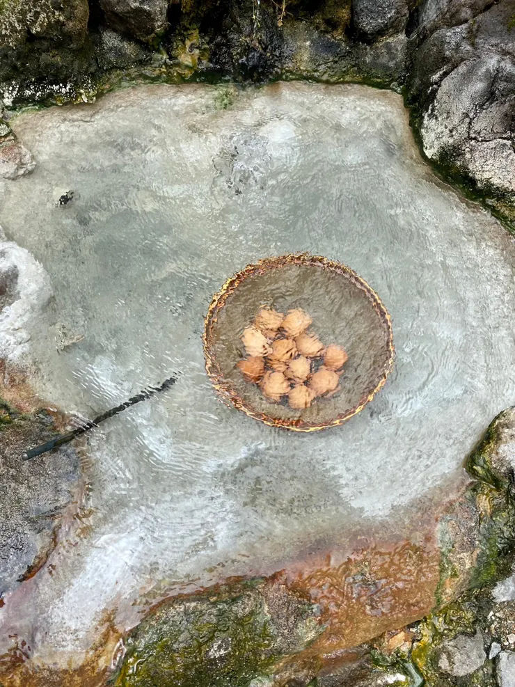 有溫泉當然也有溫泉蛋啦