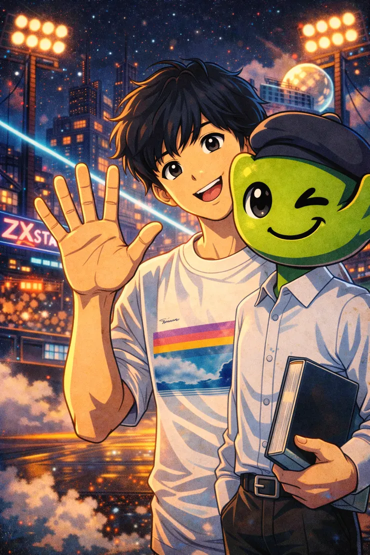 我和小莠的合照 (ChatGPT協作生成)