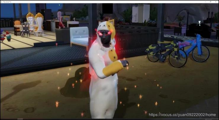 香蕉在變身的狀態下迎來生日。