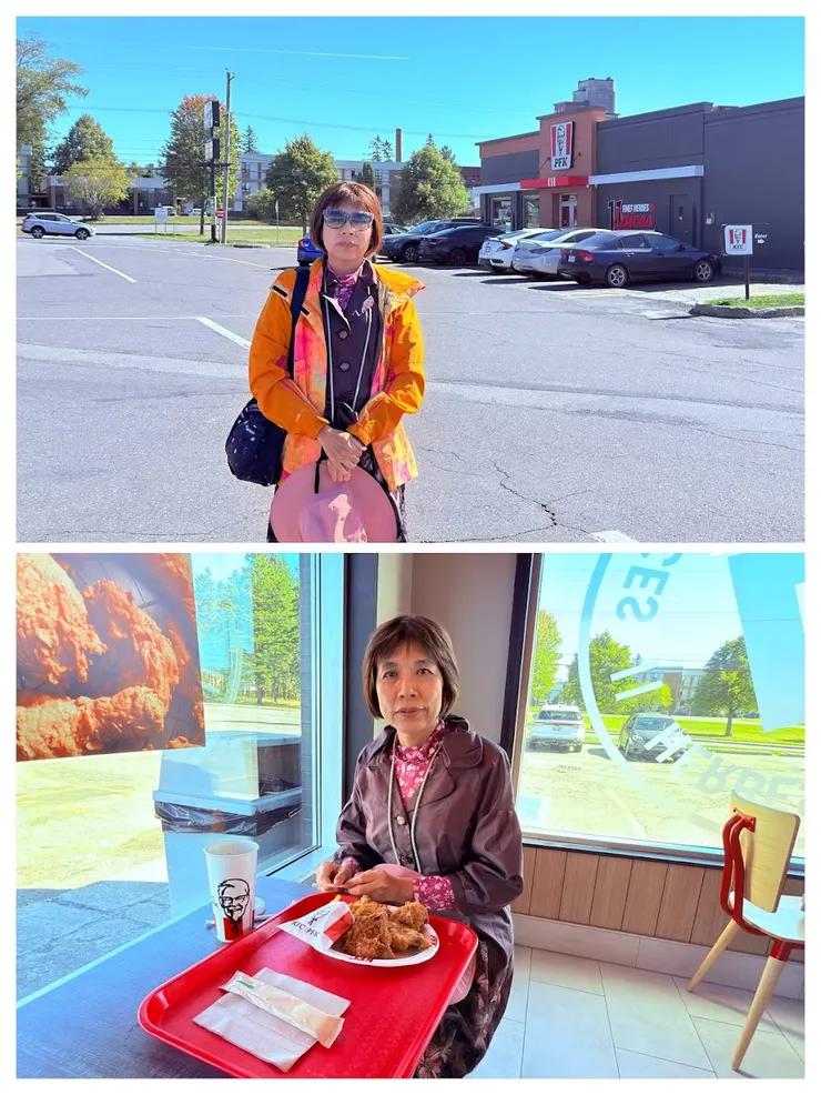 中餐去吃肯德基，這樣約台幣380元。