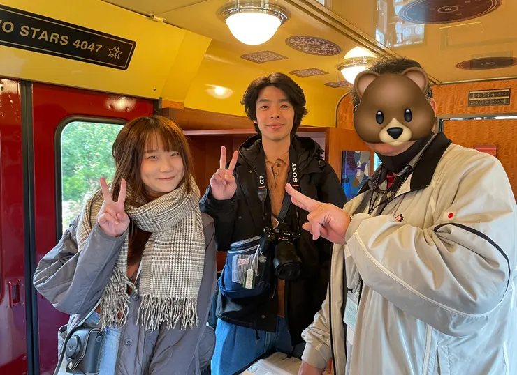 與熱情叔叔的合影