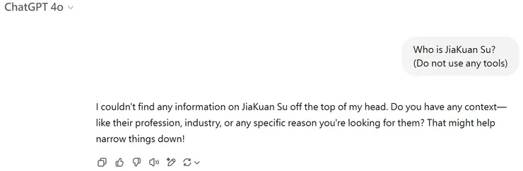 實測 GPT-4o 的回應