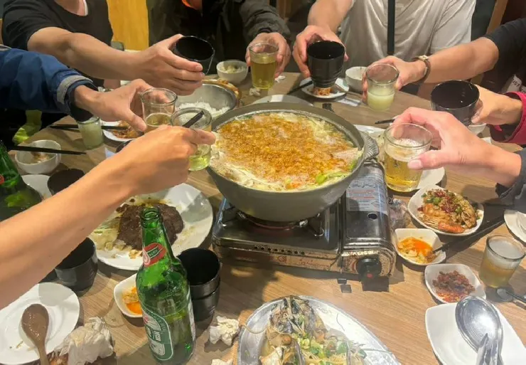 乾杯啦! 開心!