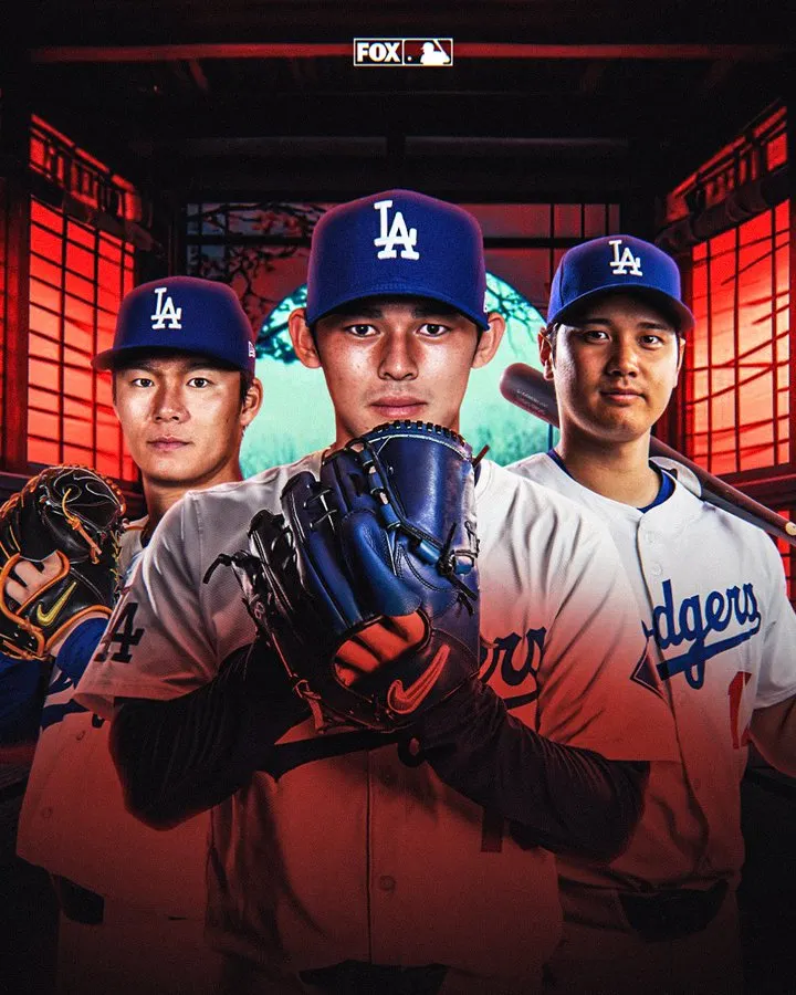 洛杉磯道奇日本三巨頭（圖片來源：FOX SPORTS）
