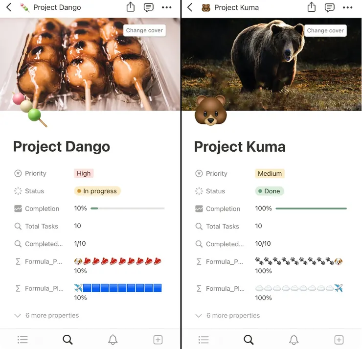 Examples of Emoji Progress Bar