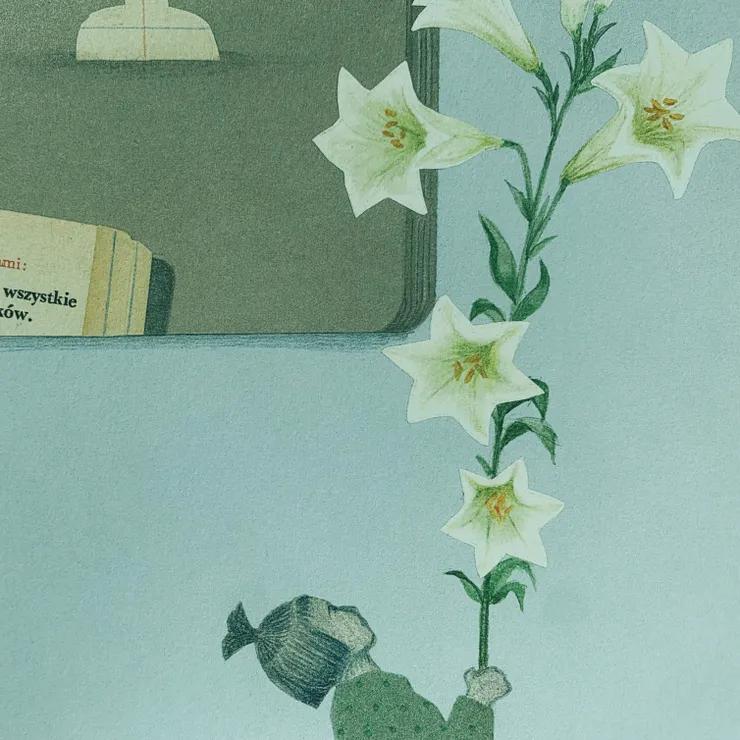 百合花茁壯的生命力 ︳圖片來源《布魯卡日記》