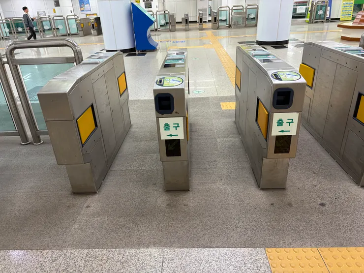 光州地鐵的閘門