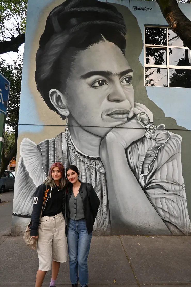 Coyoacán 科約阿坎區的 Frida Kahlo 壁畫
