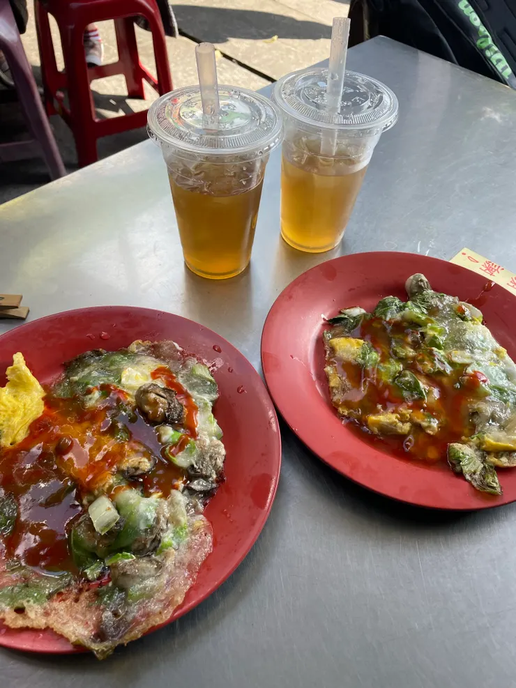 啊 蚵仔煎太好吃了