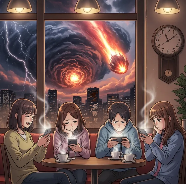 滑手機滑到殊不知窗外已經在審判