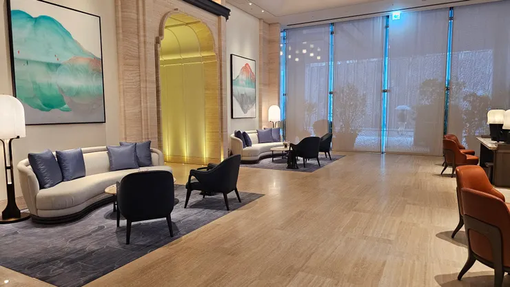 臺北嘉佩樂酒店的大廳!