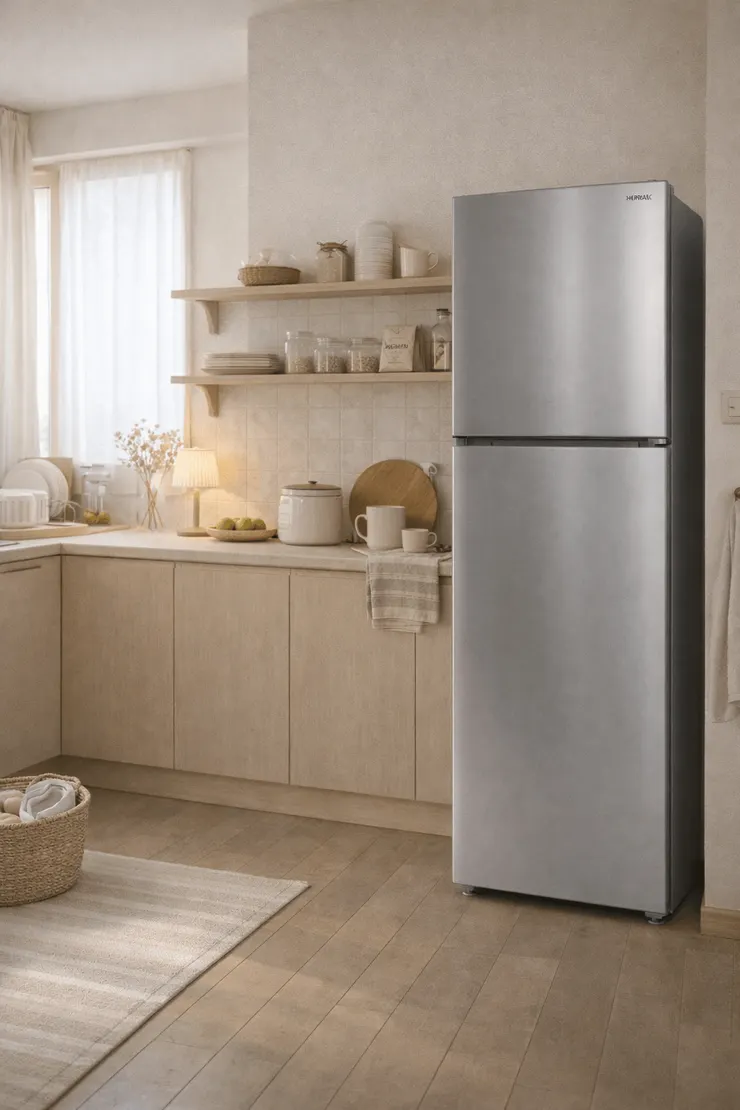 禾聯 HERAN 201L 台灣之光 變頻雙門窄身電冰箱