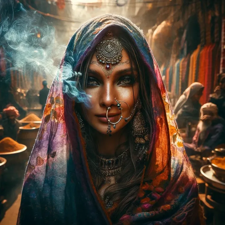 With a smile that hinted at forgotten worlds, Jane began her story, her voice weaving through the chaos of the market.