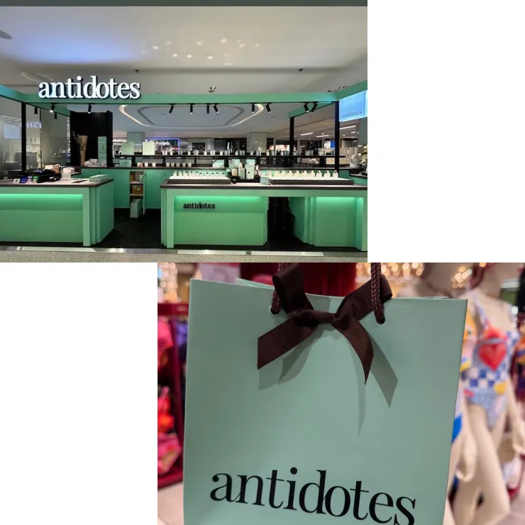 Antidotes CentralWorld 香氛香水身體油品牌，很難想像泰國的天氣用身體油保養，但這個很好吸收，很持香