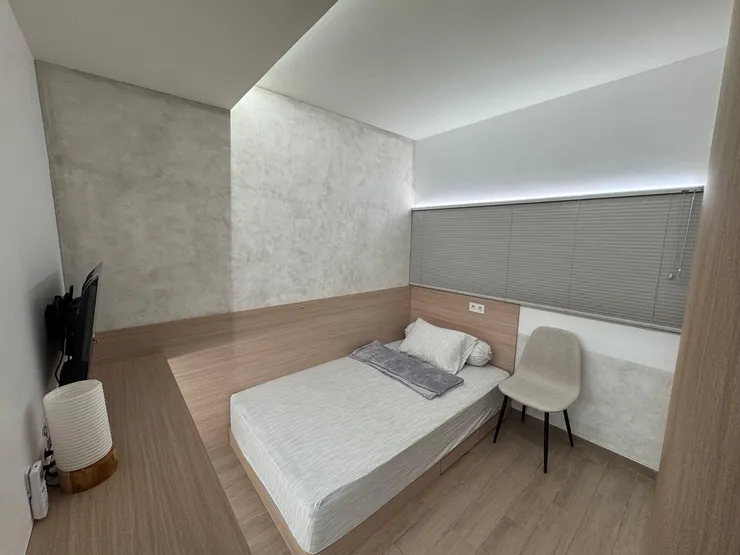 房東傳給我照片跟我說已經幫我鋪好床