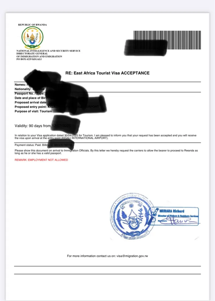 附件印出到當場換正式的簽證！