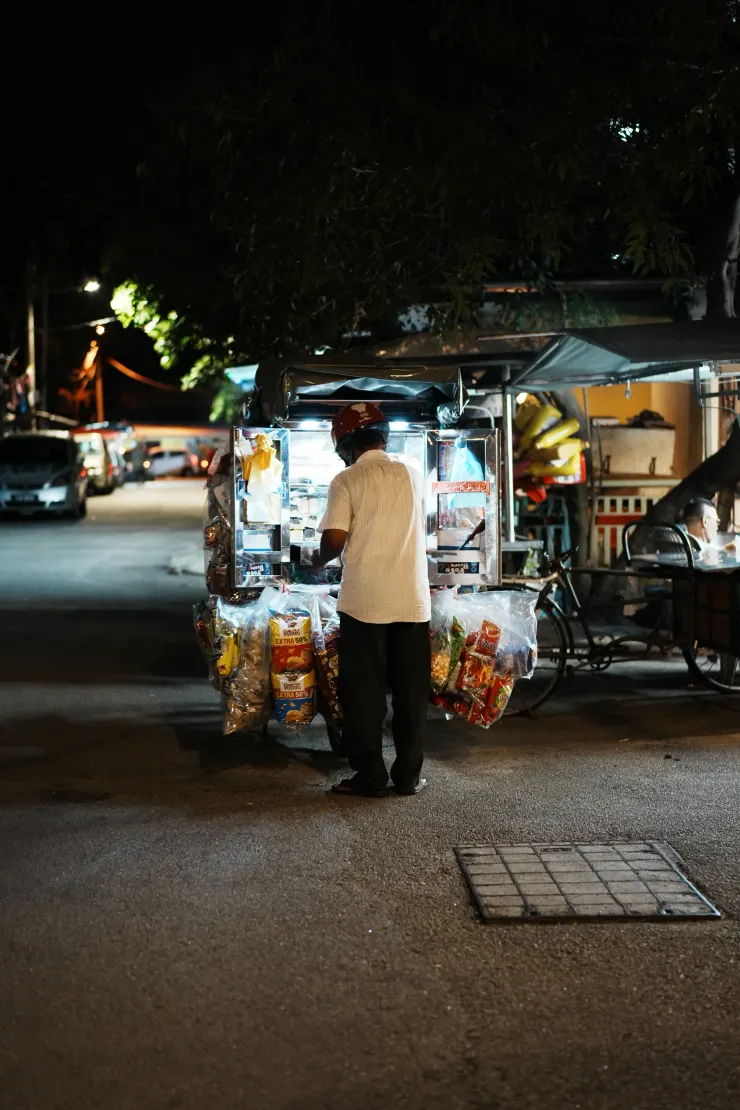 車上賣著什麼呢？