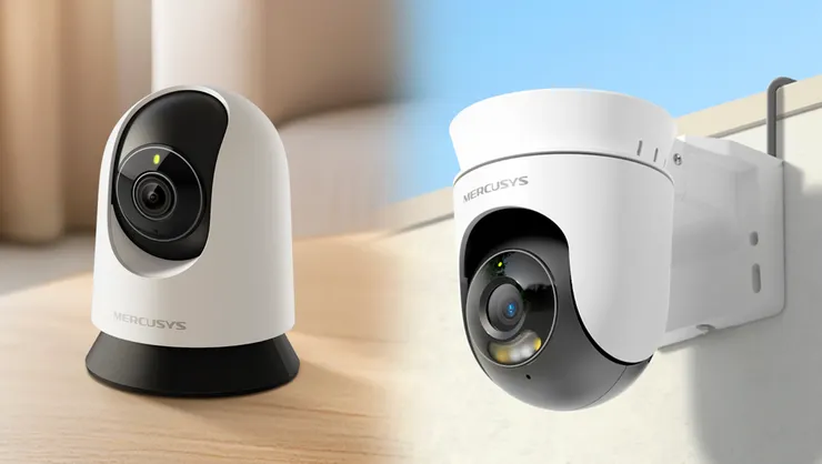 水星網路 Mercusys 兩款全新室內、戶外攝影機登場，以更完整的產品組合滿足家庭在不同情境下的居家守護需求。