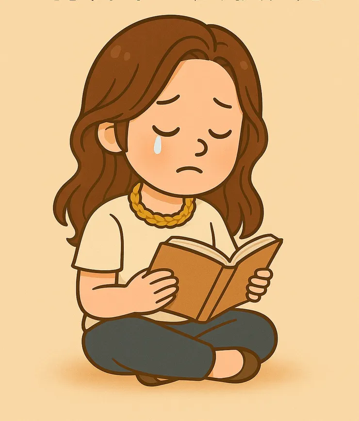 那天的我,真的就是這樣坐著,靜靜地讀著,然後……哭了。 我想是因為書中的心理諮商師,在某個對話裡輕輕地接住了我。 那一刻我才發現,原來我也可以這樣慢慢地陪伴我自己。