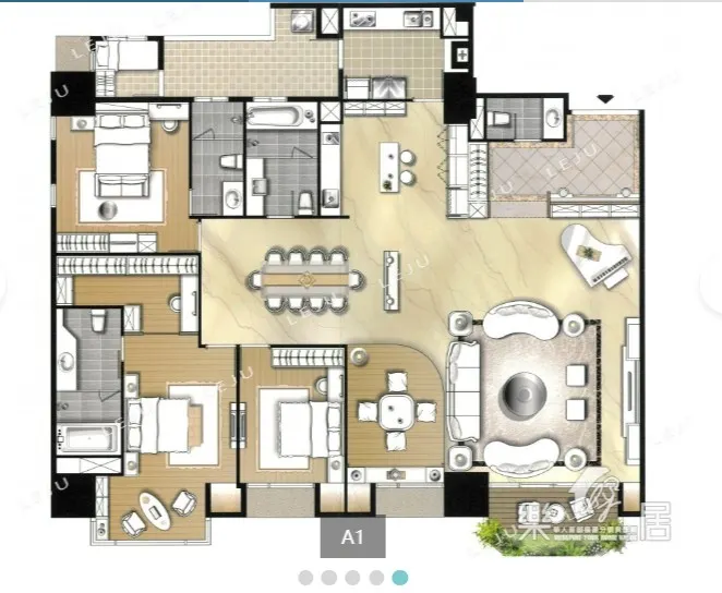 東方富域豪宅內部格局及裝潢圖