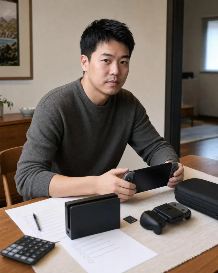 梁練偉用預算清單評估 Switch 2 主機配件與遊戲總成本