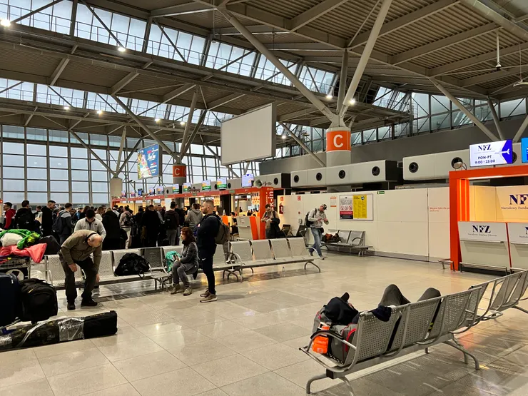 奧地利航空在C櫃台check in