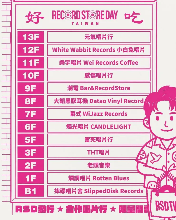 via Record Store Day Taiwan's threads